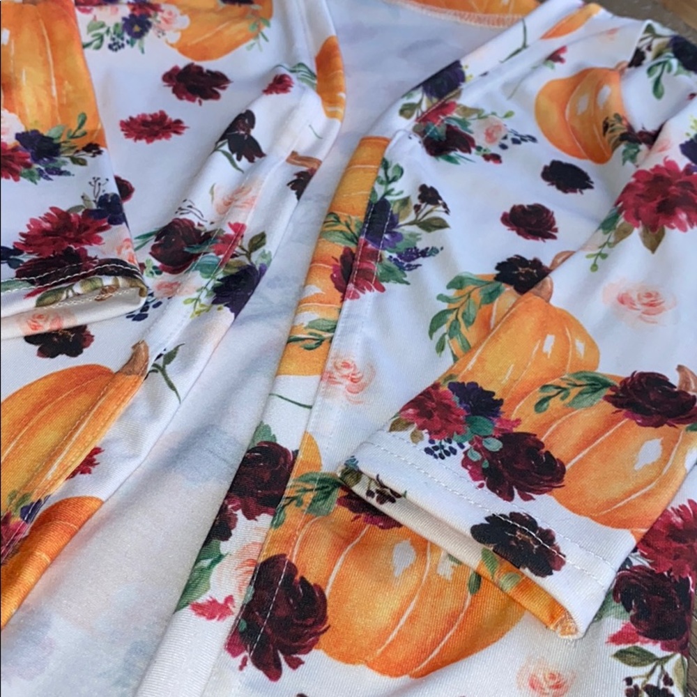 Handmade Toddler Girls Duster Floral Cardigan NEVER WORN